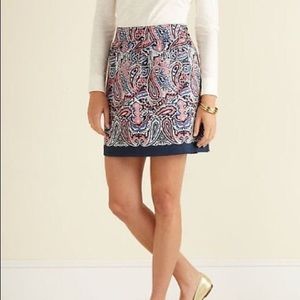 Vineyard Vines Paisley Printed Silk Skirt